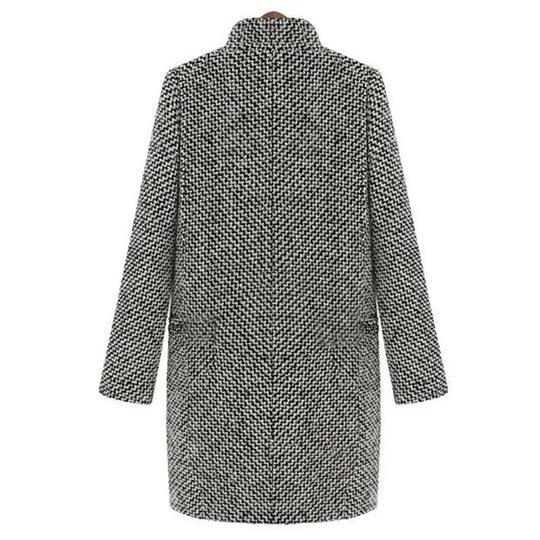 Ilonka | Elegantiškas ilgas moteriškas vilnonis paltas