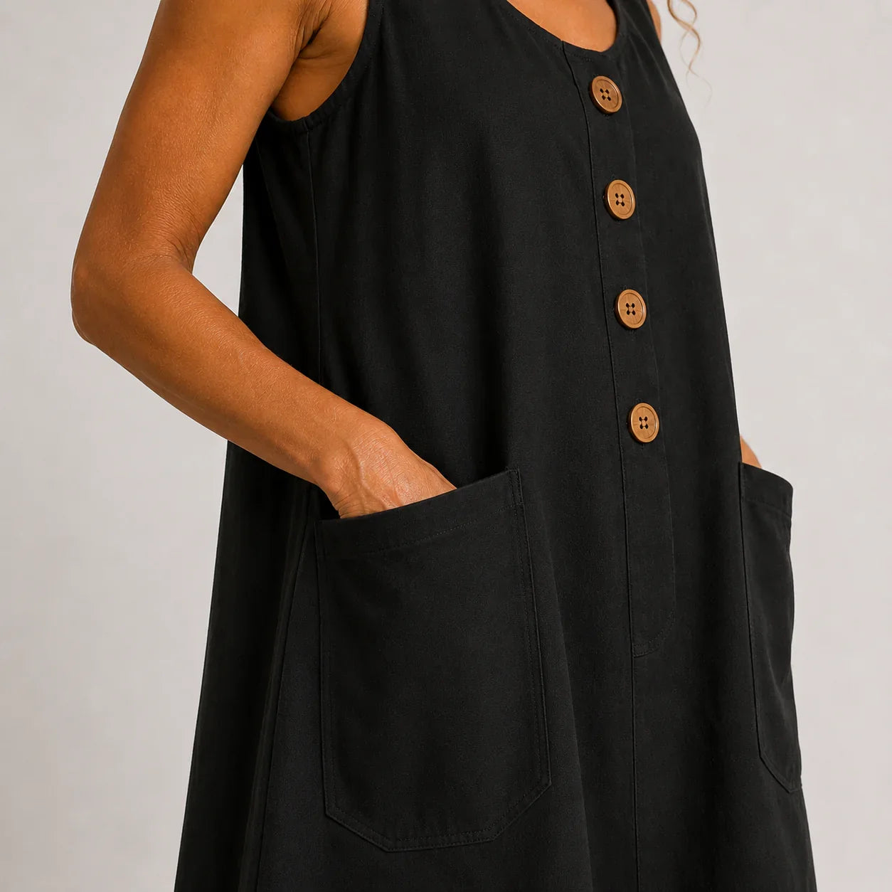 Maud | Robe en coton et lin
