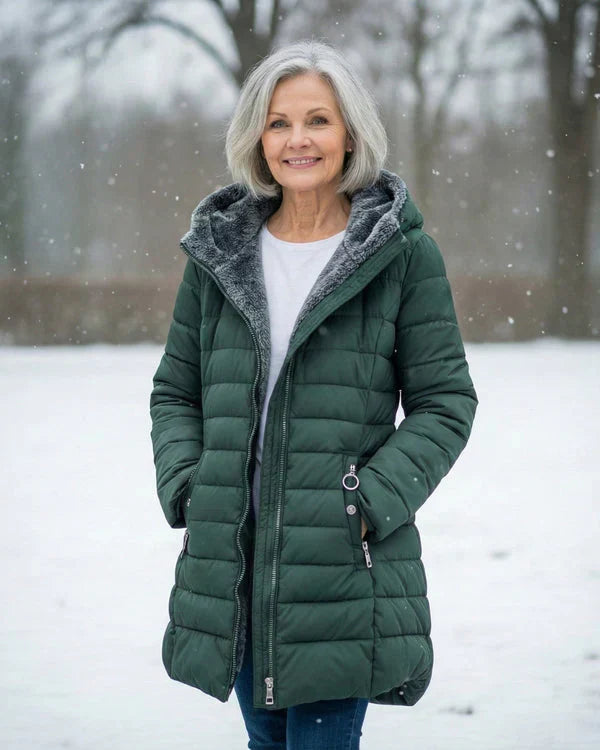 Clair | Pūkinė striukė su flisiniu pamušalu