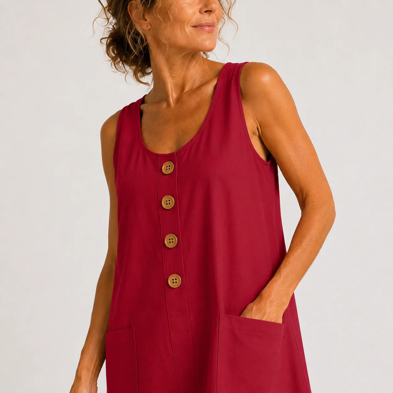 Maud | Robe en coton et lin