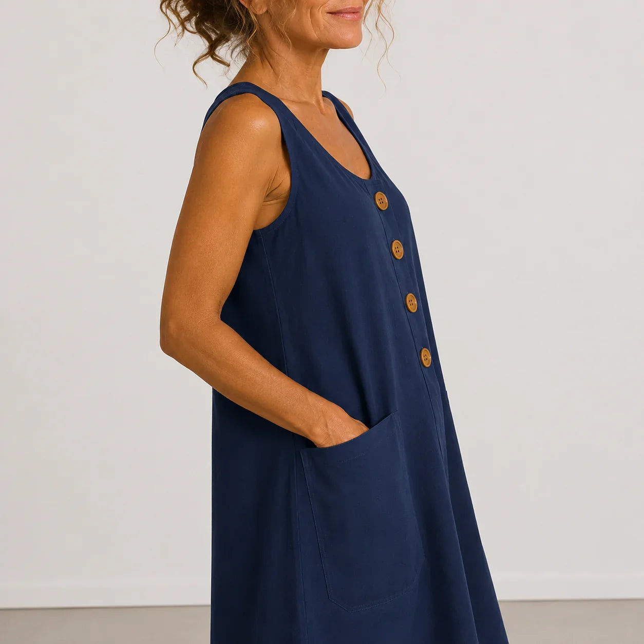 Maud | Robe en coton et lin