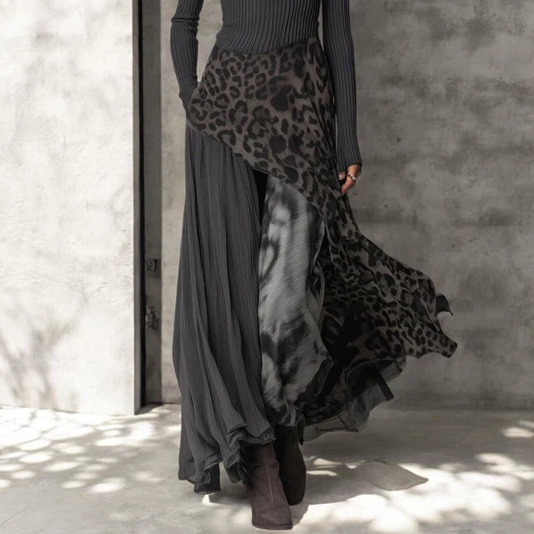 Monika | Ilga leopardo rašto suknelė